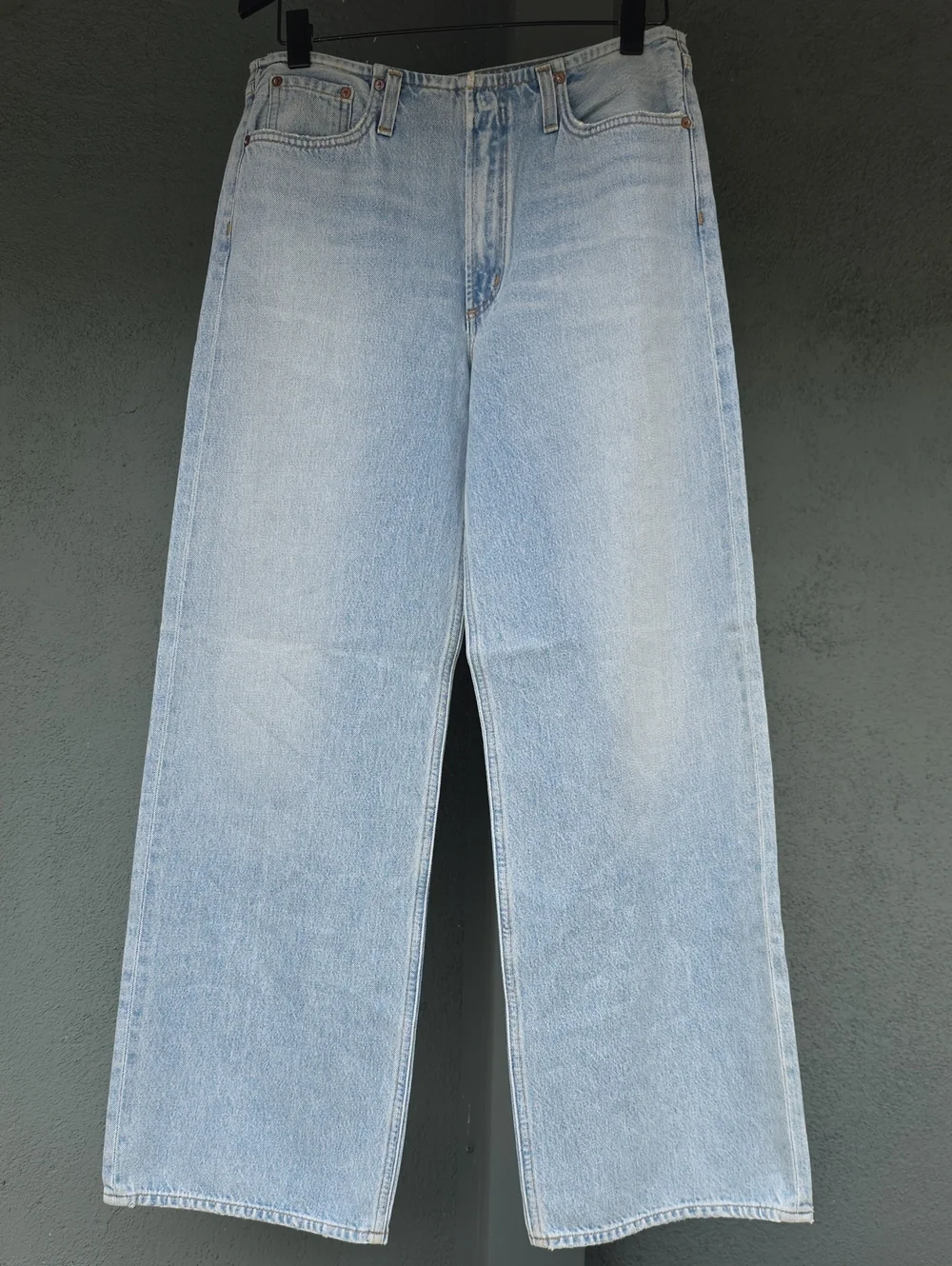 NEW $268 AGOLDE LEX LOW SLUNG BAGGY JEANS IN LIGHT BLUE #2 SIZE 27 - Picture 5 of 16